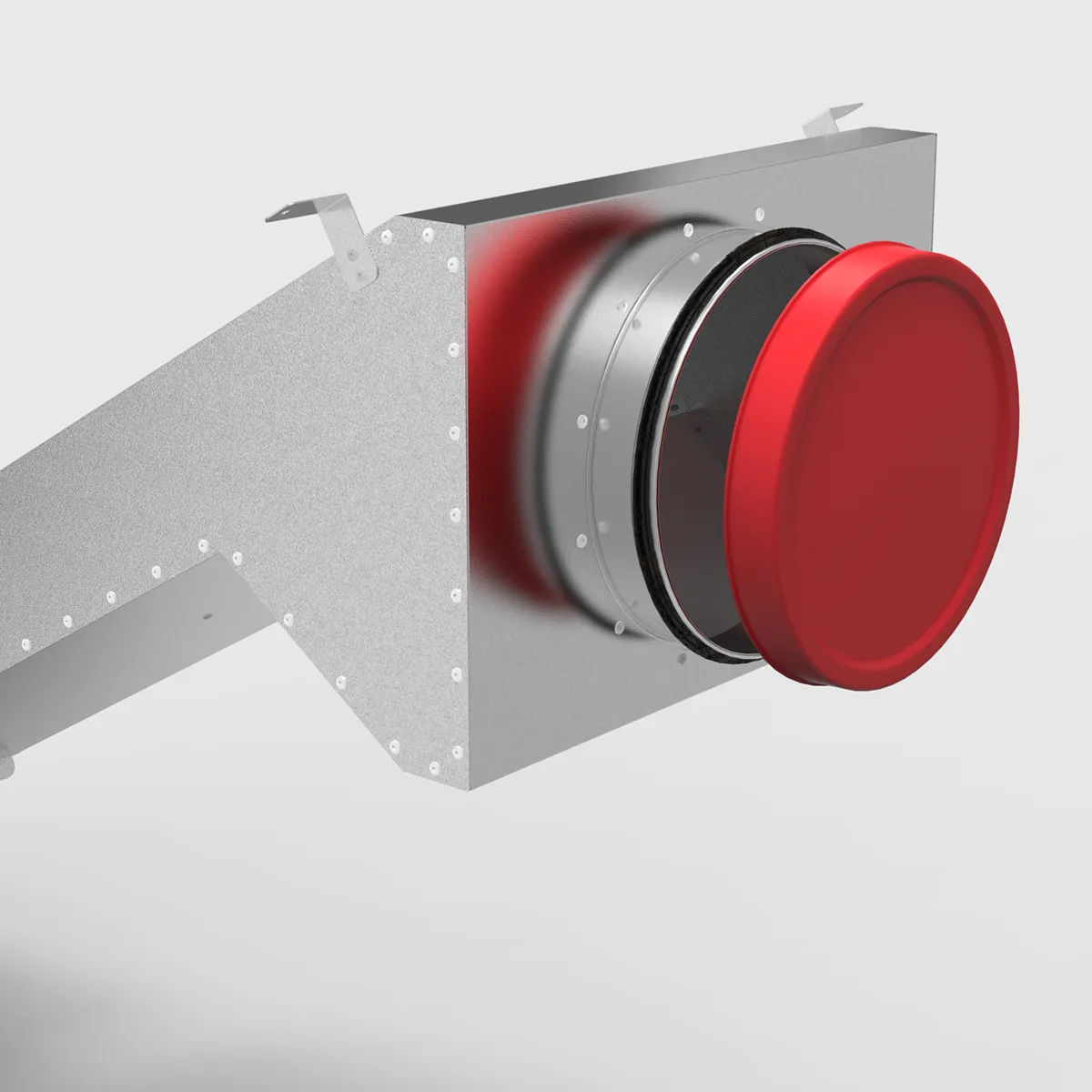 Zdjęcie przedstawiające zbliżenie fragmentu przejścia dachowego nad murłatą bez ocieplenia termicznego