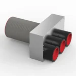 Hybrydowa skrzynka rozprężna przelotowa Air Green Pro z trzema króćcami 75mm