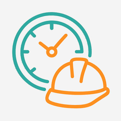 Ikona symbolizująca instalatorów, którzy szanują swój czas