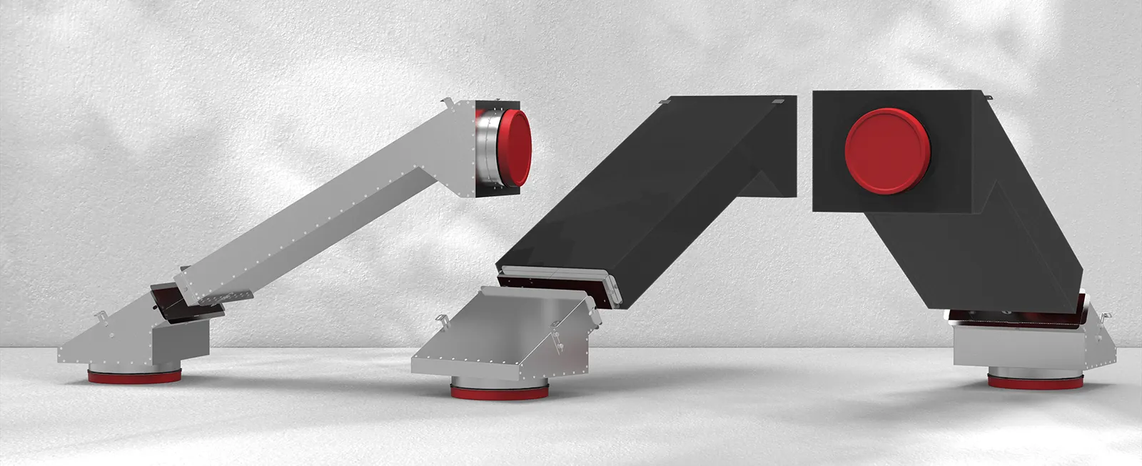 Fotografia przedstawia przejścia dachowe nad murłatą Air Green Pro izolowanie i nieizolowane